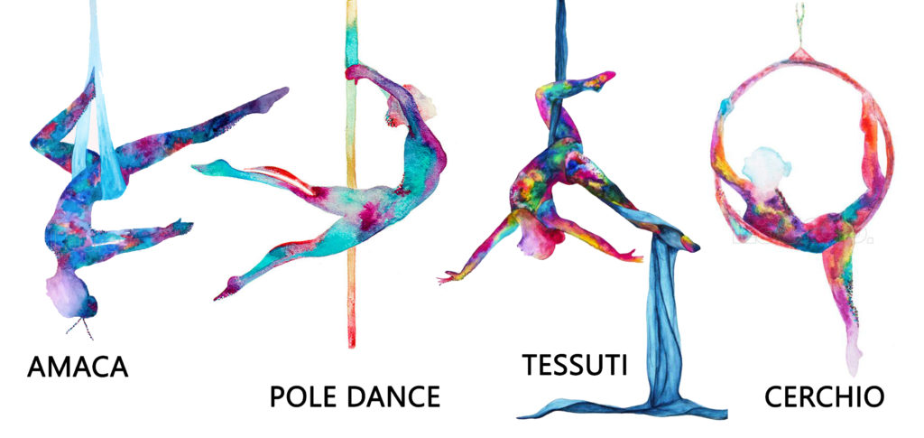 pole dance - cerchi - tessuti